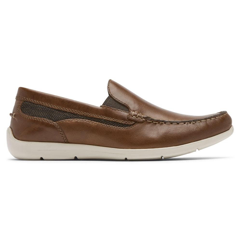 Rockport Singapore Mens Slip-On - Cullen Venetian Brown - EY2901387